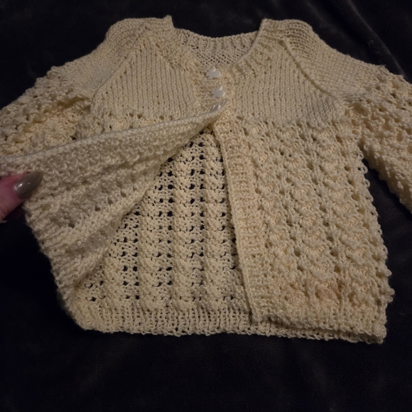 Yellow Knit Infant Sweater - Picture 3 of 9